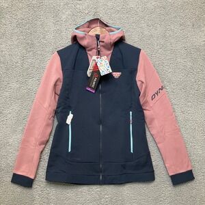 NWT Dynafit Tigard PTC Hooded Full Zip Jacket Fleece L Mokarosa Polartec Stretch